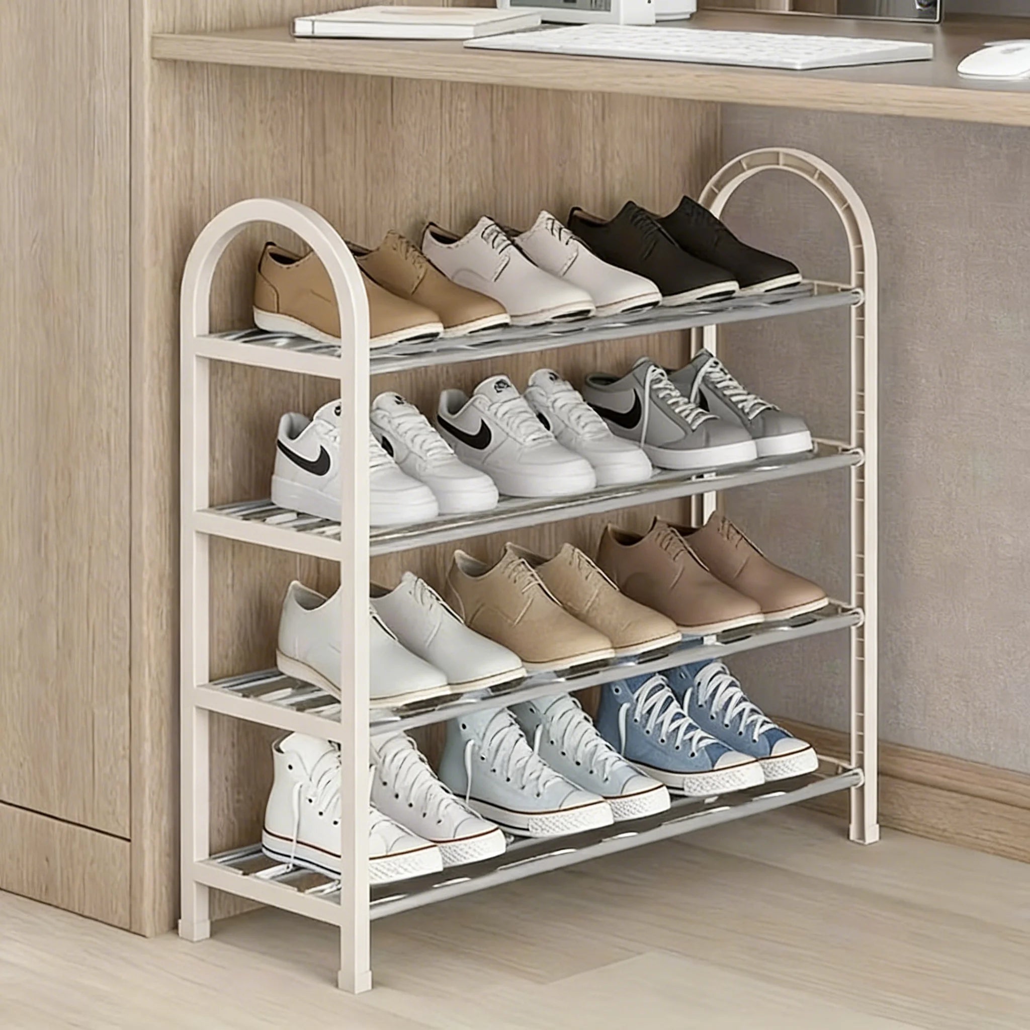 StackSmart Metal Shoe Organizer Tower