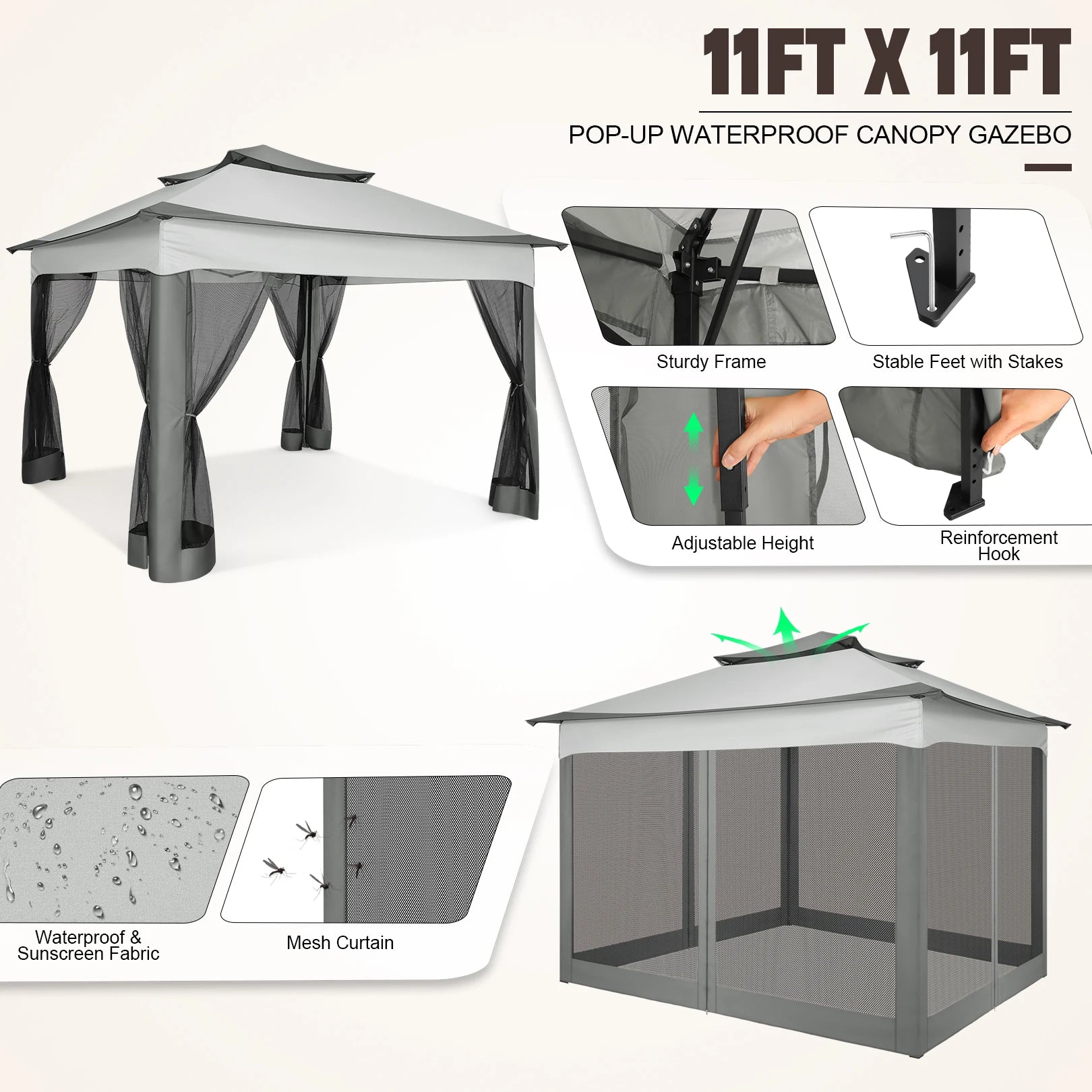 QuickPop Outdoor Canopy Gazebo