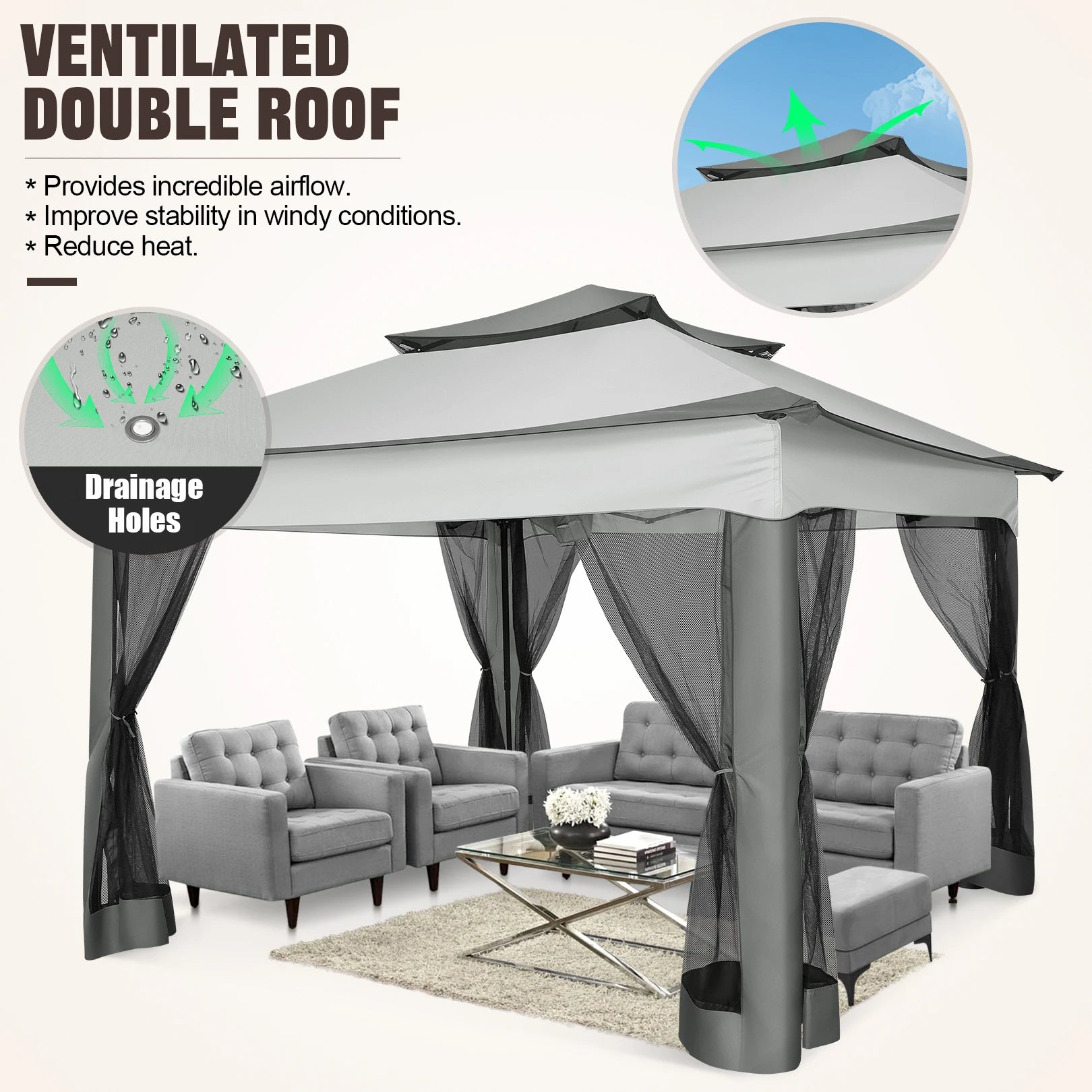 QuickPop Outdoor Canopy Gazebo