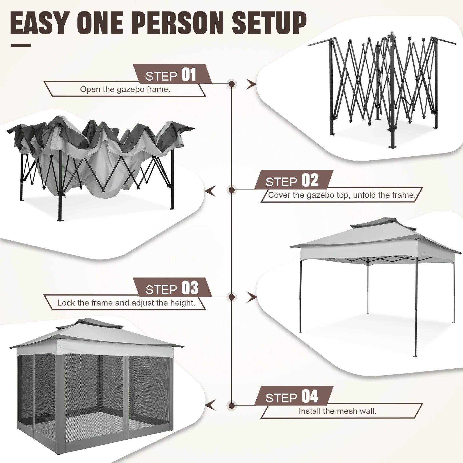 QuickPop Outdoor Canopy Gazebo