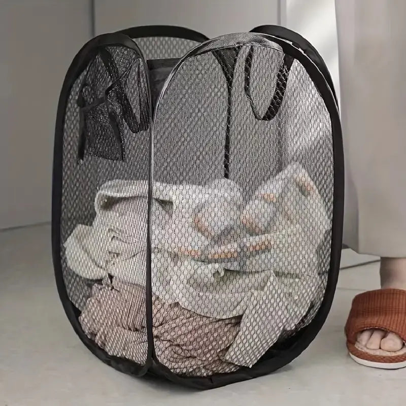 Pop-Up Mesh Laundry Storage Bin